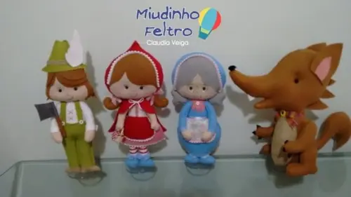 Chapeuzinho Vermelho 4 Peças