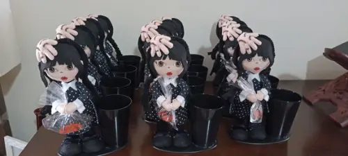 Centro de Mesa Wandinha - Porta Lápis