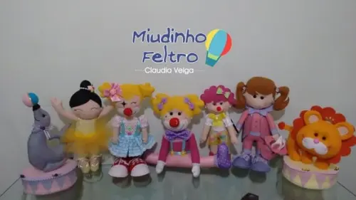 Circo Menina Rosa 7 Peças