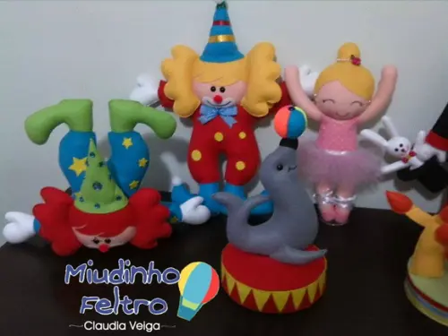 Circo em Feltro 7 Peças