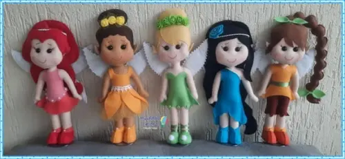 Fadas Amigas 5 Peças