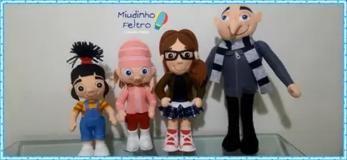Kit Meu Malvado Favorito Feltro 4 Peças