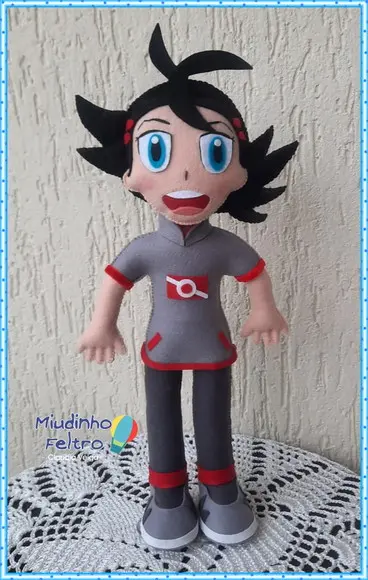 Kit Pokemon em Feltro - 8 Peças