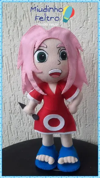 Kit Naruto em Feltro