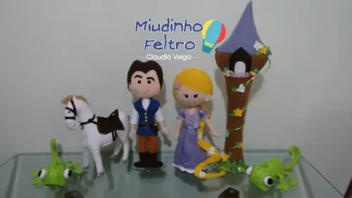 Kit Rapunzel Enrolados 5 Peças