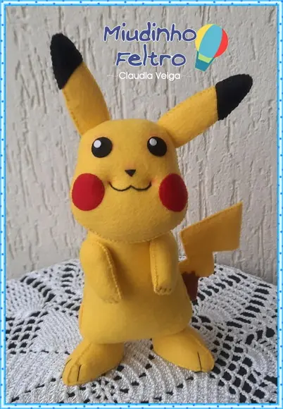 Kit Pokemon em Feltro - 8 Peças