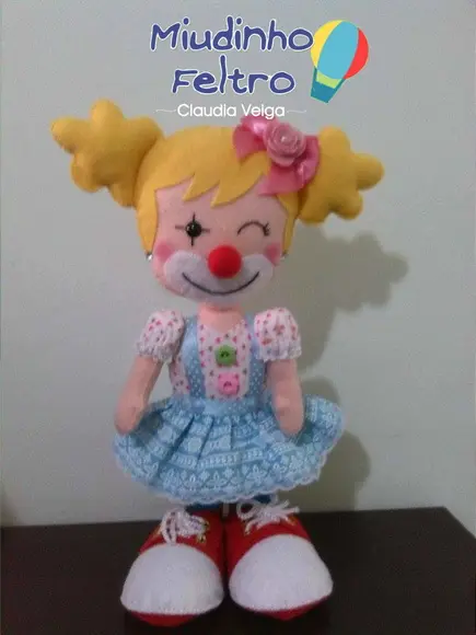 Palhaço em Feltro
