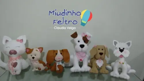Pets em Feltro 6 Peças