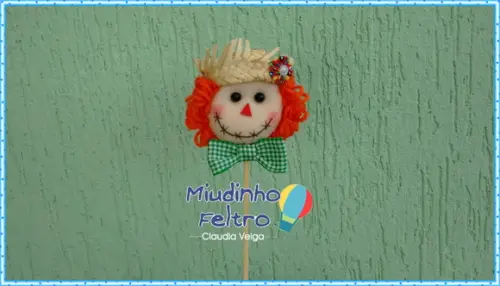 Topper espantalho - Festa Junina