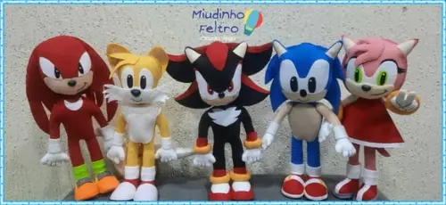 Turma do Sonic em Feltro
