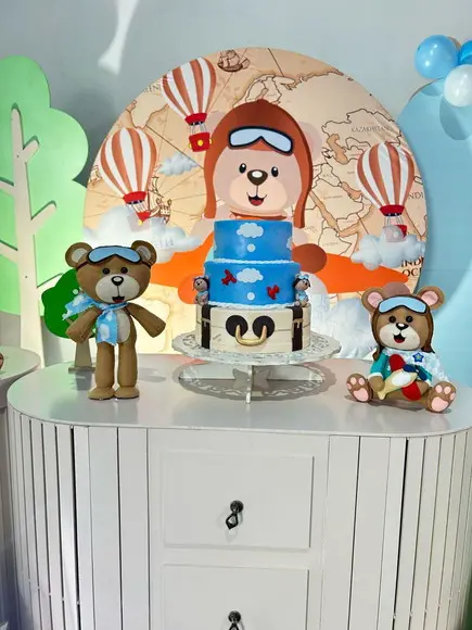 Urso Aviador Sentado