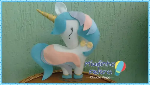Unicórnio em Feltro