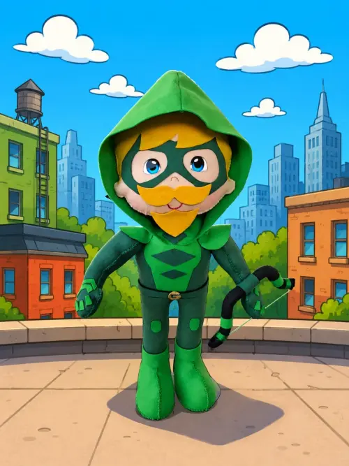 Arqueiro Verde - Boneco em feltro