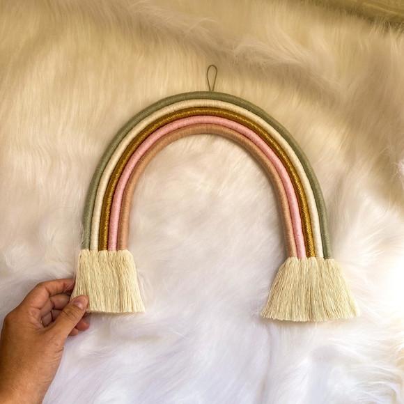 Arco-íris de Macramê