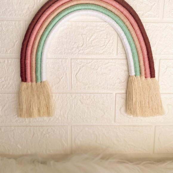 Arco-íris de Macramê