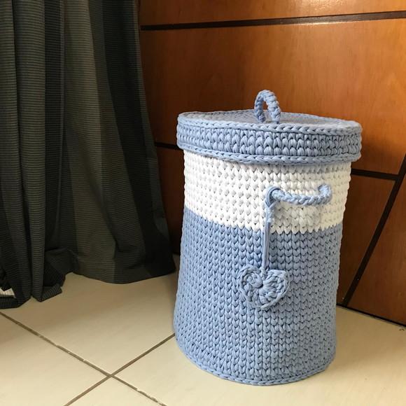 Cesto Fio Malha 30x40 com Tampa