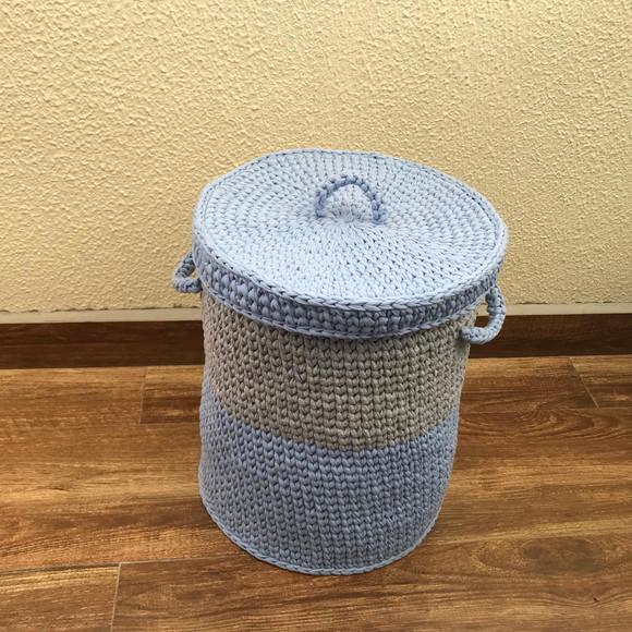 Cesto Fio Malha 30x40 com Tampa
