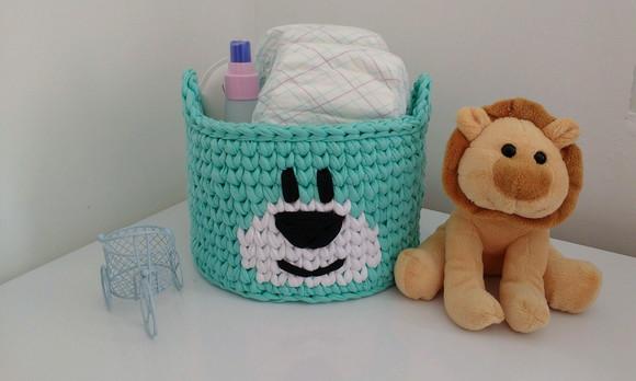 Cesto Urso Verde