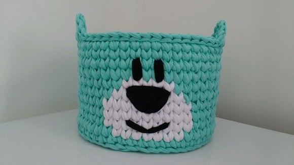 Cesto Urso Verde