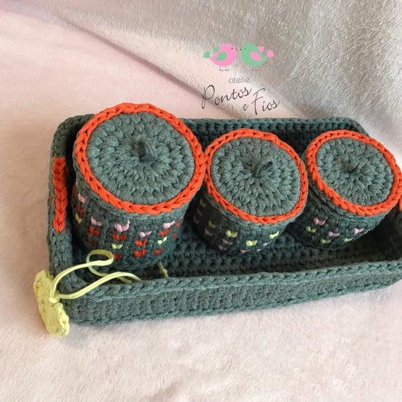 Kit Higiene de Bebê Bandeja Retangular