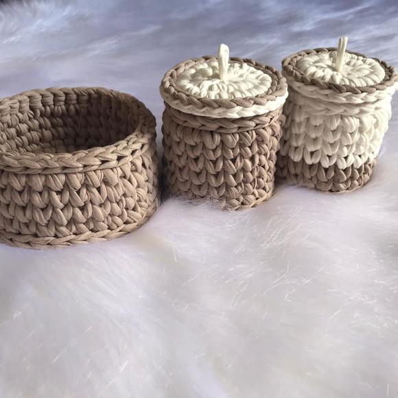 Kit Higiene de Bebê 3 potes