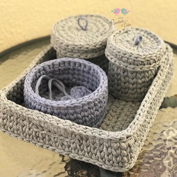 Kit Higiene de Bebê Bandeja Retangular