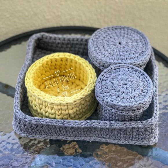 Kit Higiene de Bebê Bandeja Retangular
