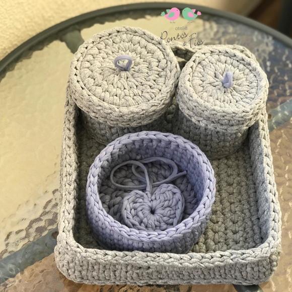 Kit Higiene de Bebê Bandeja Retangular