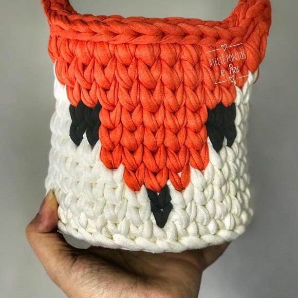 Mini Cesto Raposinha Laranja