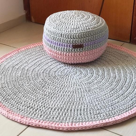 Puff de Croche - 40x25 altura