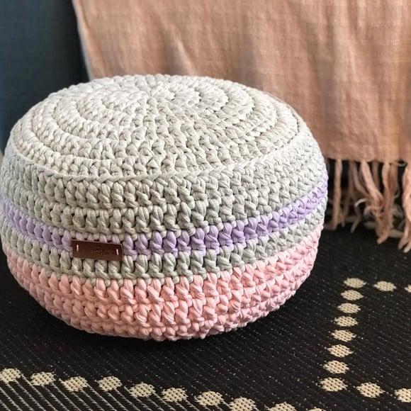 Puff de Croche - 40x25 altura