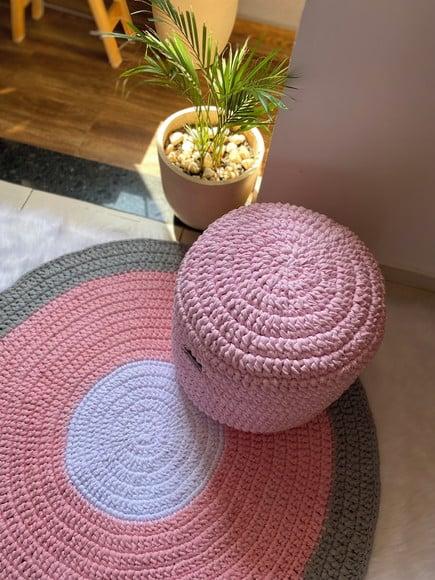 Puff de Croche - 40x35 altura