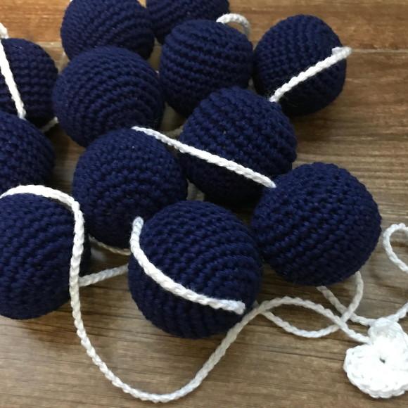 Varalzinho de bolinhas em Crochê