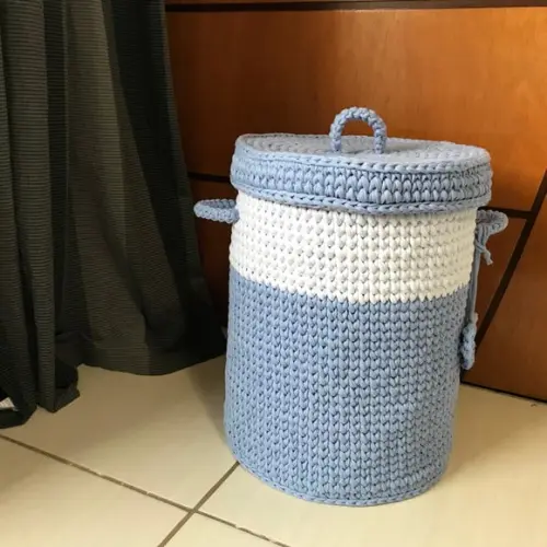 Cesto Fio Malha 30x40 com Tampa