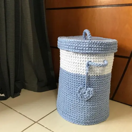 Cesto Fio Malha 30x40 com Tampa