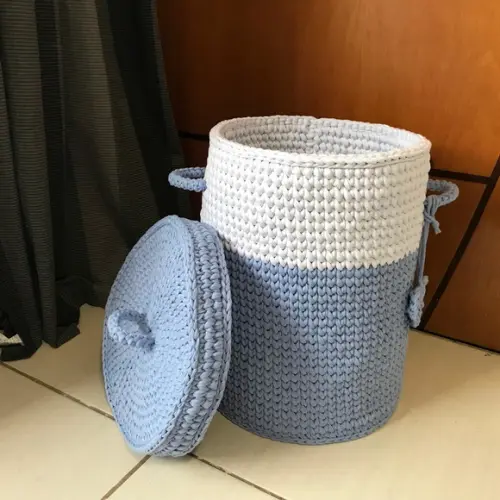 Cesto Fio Malha 30x40 com Tampa