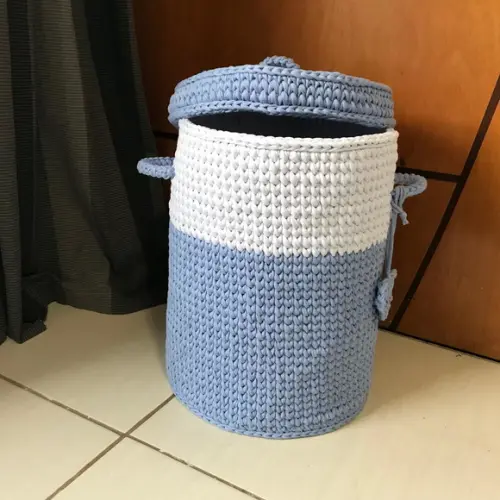 Cesto Fio Malha 30x40 com Tampa