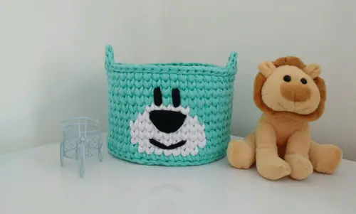 Cesto Urso Verde