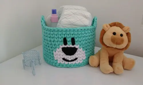 Cesto Urso Verde