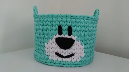Cesto Urso Verde