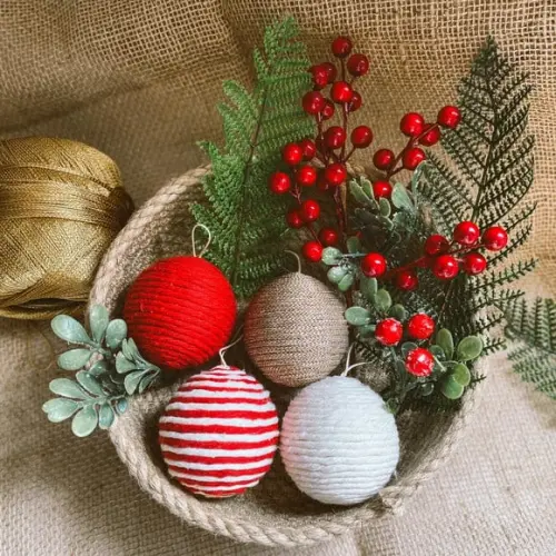 Kit 4 Bolas de Natal 60mm