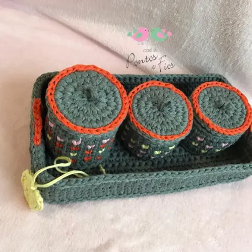 Kit Higiene de Bebê Bandeja Retangular