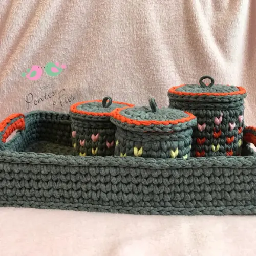 Kit Higiene de Bebê Bandeja Retangular