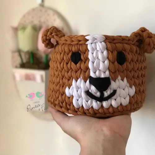 Mini Cesto Cachorrinho 15x11