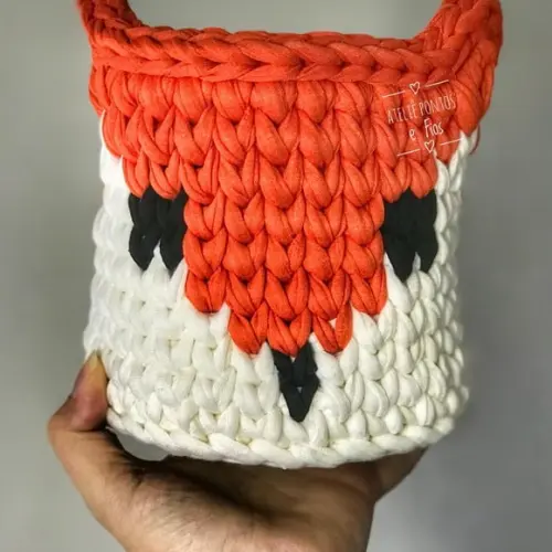 Mini Cesto Raposinha Laranja
