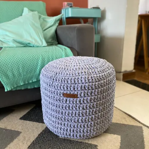 Puff de Croche - 40x35 altura