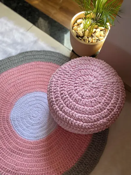 Puff de Croche - 40x35 altura