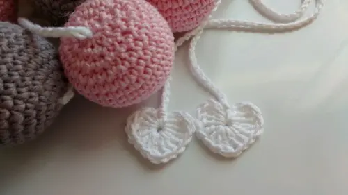Varalzinho de bolinhas em Crochê