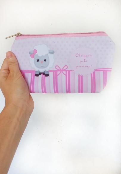 Necessaire Personalizada Lembrança Maternidade Ovelhinha