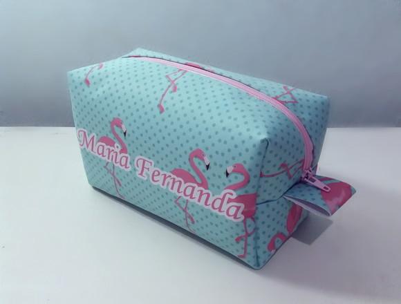 Necessaire Box Personalizada Flamingo